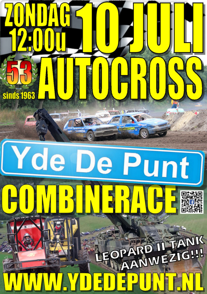Poster Autocross en Combinerace Yde De Punt 2016